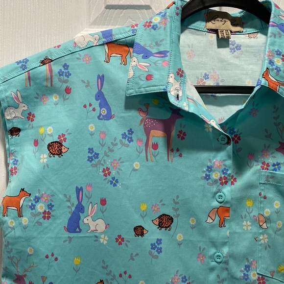 Lindy Bop Woodland Creature Top Size UK 14/US 10 - Picture 5 of 6